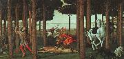 BOTTICELLI, Sandro The Story of Nastagio degli Onesti (second episode) gfhgf oil painting
